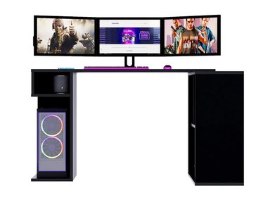 ESCRITORIO GAMER BARAKA HOME SM0001060_200037 133 CM NEGRO SAVAVE - 2