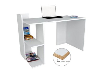 ESCRITORIO CON ESTANTE BARAKA HOME SM0001060_200003 122 CM BLANCO NIUTAO