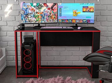 ESCRITORIO GAMER BARAKA HOME SM0001060_200037 120 CM NEGRO NUKU