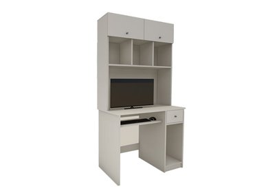 ESCRITORIO DE MELAMINA BARAKA HOME SM0001060_200003 90 CM BLANCO CON CAJONES MILDA - 2