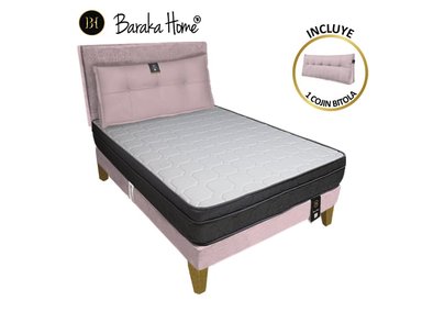 DORMITORIO BARAKA HOME TURIN SLIM 2 PLAZAS + CABECERA + COJIN BITOLA