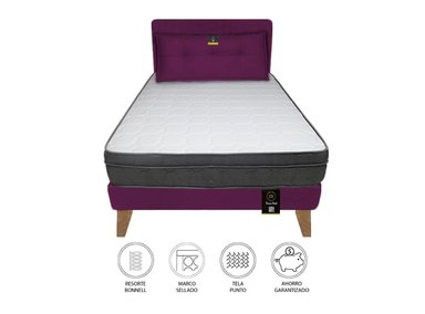DORMITORIO BARAKA HOME TURIN SLIM 2 PLAZAS + CABECERA + COJIN BITOLA - 2