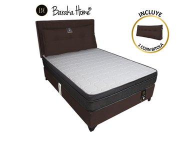 DORMITORIO BARAKA HOME TURIN 1.5 PLAZAS + CABECERA + COJIN BITOLA