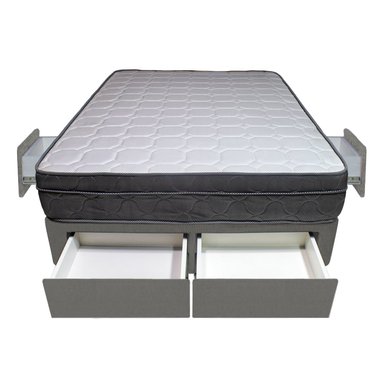 CAMA BARAKA HOME TURIN 2 PLAZAS + 4 CAJONES + 2 ALMOHADAS - 1