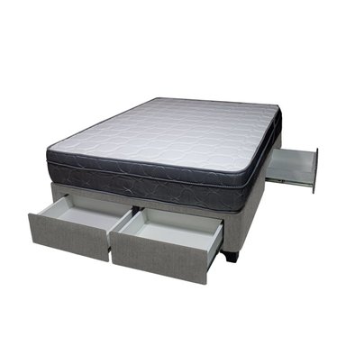 CAMA BARAKA HOME TURIN 2 PLAZAS + 4 CAJONES + 2 ALMOHADAS - 2
