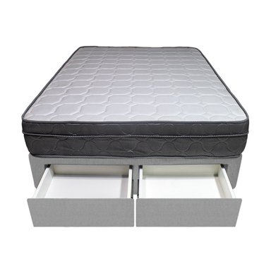 CAMA BARAKA HOME TURIN 1.5 PLAZAS + 2 CAJONES + 1 ALMOHADA