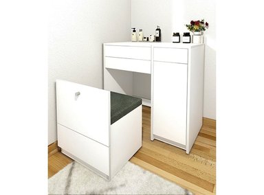 TOCADOR BARAKA HOME BLANCO JOYERO ESPEJO HOV PUERTA LATERAL +PUFF