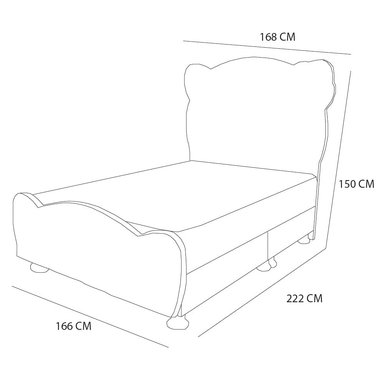 DORMITORIO BARAKA HOME ROZE QUEEN PIECERA COLCHON TURIN TELA PRANNA - 3