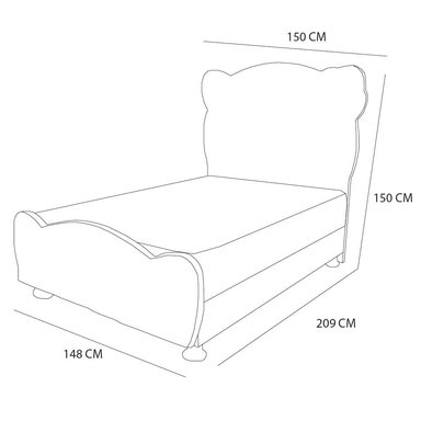DORMITORIO BARAKA HOME 2 PLAZAS PIECERA ROZE COLCHON TURIN TELA PRANNA - 3