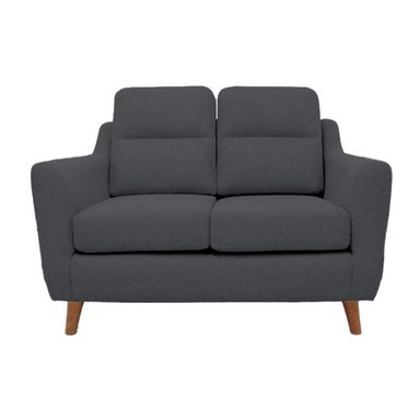 SOFA BARAKA HOME 2 CUERPOS GRIS OSCURO FLORINA