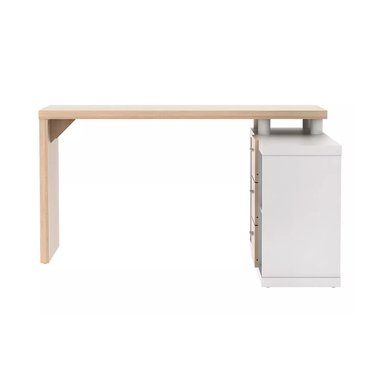 ESCRITORIO BARAKA HOME CON CAJONES BUOTA - DAMASCO Y BLANCO