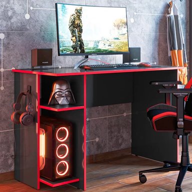 ESCRITORIO GAMER BARAKA HOME BOGI - NEGRO - 3