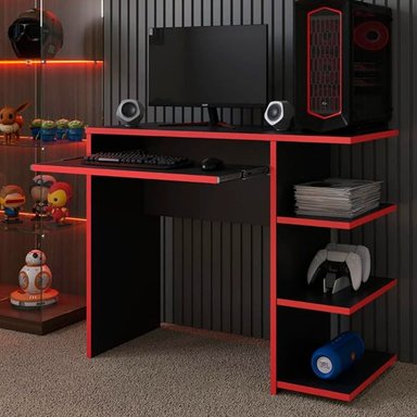 ESCRITORIO GAMER BARAKA HOME NIBOK - NEGRO - 3