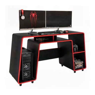 ESCRITORIO GAMER BARAKA HOME BRICENI - NEGRO