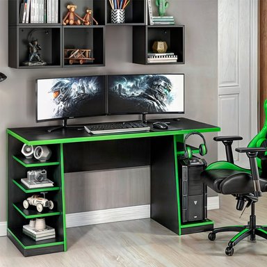 ESCRITORIO GAMER BARAKA HOME EWA - NEGRO