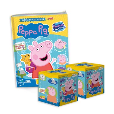 EDITORIAL BERLIN PEPPA PIG, 1 ÁLBUM TAPA BLANDA + 2 CAJITAS (100 SOBRES)