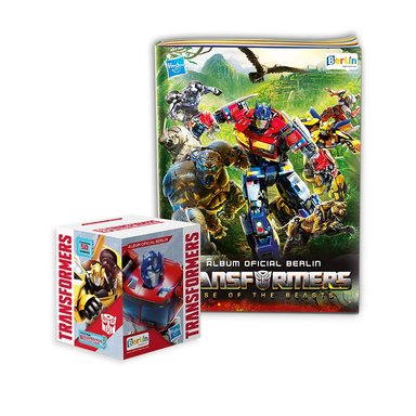 EDITORIAL BERLIN TRANSFORMERS, 1 ÁLBUM TAPA BLANDA + 1 CAJITA (50 SOBRES)