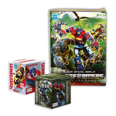 EDITORIAL BERLIN TRANSFORMERS, 1 ÁLBUM TAPA BLANDA + 2 CAJITAS (100 SOBRES)