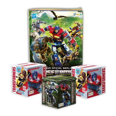EDITORIAL BERLIN TRANSFORMERS, 1 ÁLBUM TAPA BLANDA + 3 CAJITAS (150 SOBRES)