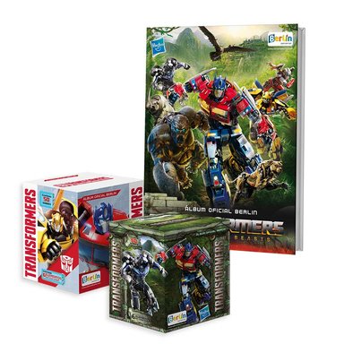 EDITORIAL BERLIN TRANSFORMERS, 1 ÁLBUM TAPA DURA + 2 CAJITAS (100 SOBRES)