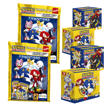EDITORIAL BERLIN SONIC CARDS, 2 STARTER PACK + 4 CAJITAS (120 SOBRES)