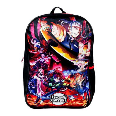 SET SCOOL KOMBAT MOCHILA + LONCHERA + CARTUCHERA OFICIO TELA DEMON SLAYER - 2