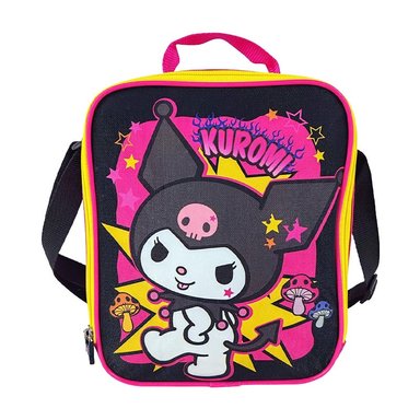 SET SCOOL KOMBAT MOCHILA + LONCHERA + CARTUCHERA TELA KUROMI - 4