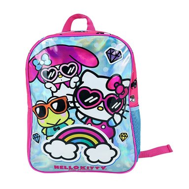 SET SCOOL KOMBAT MOCHILA + LONCHERA + CARTUCHERA TELA HELLO KITTY Y FRIENDS - 2