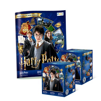 ALBUM HARRY POTTER, ALBUM TAPA BLANDA + 2 PAQUETONES (100 SOBRES)