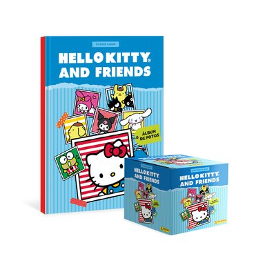 ALBUM HELLO KITTY 2025, ALBUM TAPA DURA + PAQUETON (50 SOBRES)