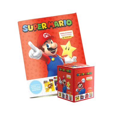 ALBUM SUPER MARIO, ALBUM TAPA BLANDA + PAQUETON
