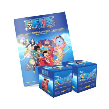 ALBUM ONE PIECE, ALBUM TAPA BLANDA + 2 PAQUETONES (100 SOBRES)