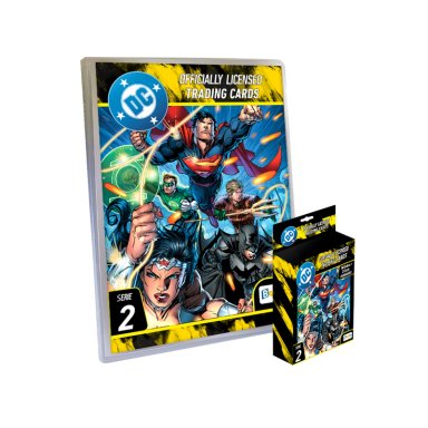 CARDS DC SERIE 2, BINDER + BOX COLECCIONABLE