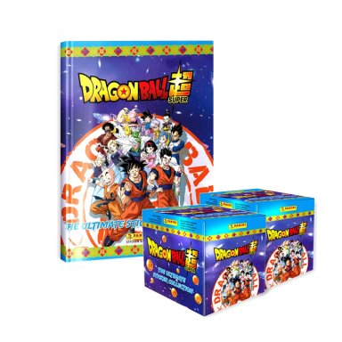 ALBUM DRAGON BALL SUPER, ALBUM TAPA DURA + PAQUETONES (50 SOBRES)