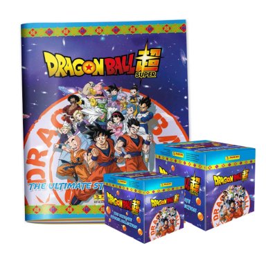 ALBUM DRAGON BALL SUPER , ALBUM TAPA BLANDA + 2 PAQUETONES (100 SOBRES)