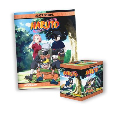 ALBUM NARUTO 2025, PAQUETON + ALBUM TAPA BLANDA
