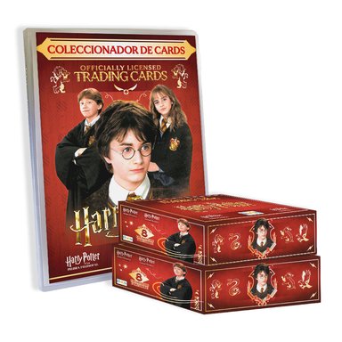 CARDS HARRY POTTER, BINDER COLECCIONADOR + 2 PAQUETONES (50 SOBRES)