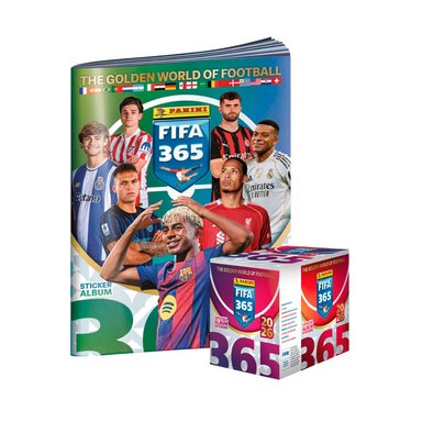 ALBUM FIFA 365 2026 - ALBUM TAPA BLANDA + PAQUETON (50 SOBRES)