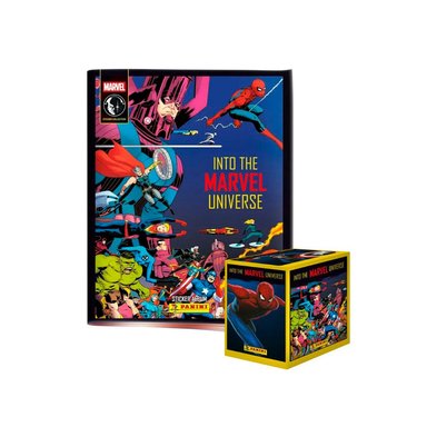 ALBUM MARVEL COMICS, ALBUM TAPA BLANDA + 1 PAQUETON (50 SOBRES)