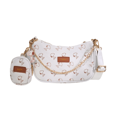 SNOOPY BOLSO DE HOMBRO 3 EN 1 BLANCO