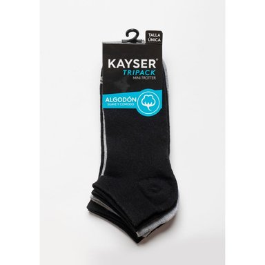 KAYSER CALCETÍN HOMBRE 99.HP372 NEGRO ALGODÓN