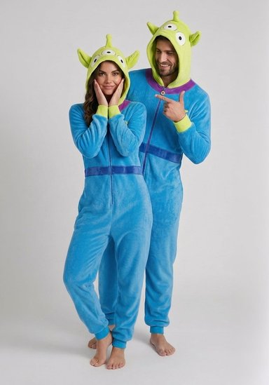 PIJAMA UNISEX ENTERIZO MARCIANITOS - 1