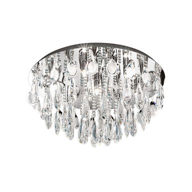 LÁMPARA EGLO ACERO CRYSTAL CALAONDA G9-ECO 7X33W