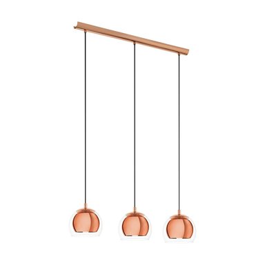 LÁMPARA COLGANTE EGLO ROCAMAR COBRE E27 3X40W