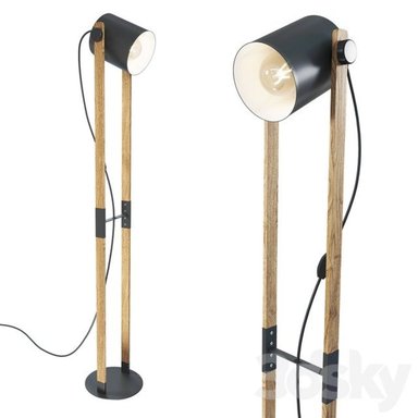 LÁMPARA PIE EGLO HORNWOOD E27 1X28W