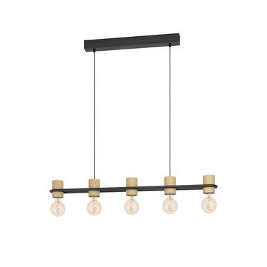 LÁMPARA COLGANTE EGLONEGRO CHIEVELEY E27 5X40W H1100 A85 L885 NO INCLUYE FOCO