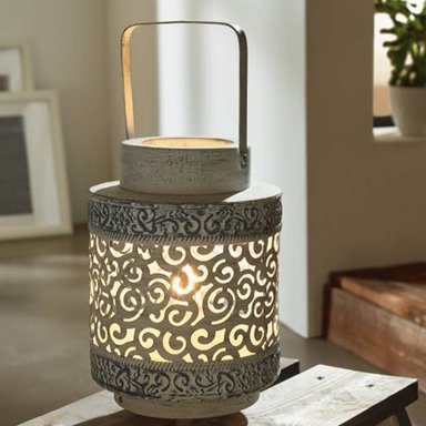 LÁMPARA MESA EGLO DECORATIVO NEGRO TALBOT E27 1X60W H340 Ø170 - 4