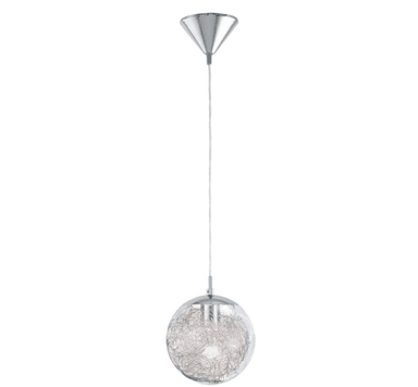 LÁMPARA COLGANTE EGLO CROMO LUBERIO 1X60W H1100 D250