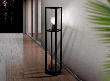 LAMPARA EGLO NEGRO DE PIE CASCINETTA 1X40W - 3