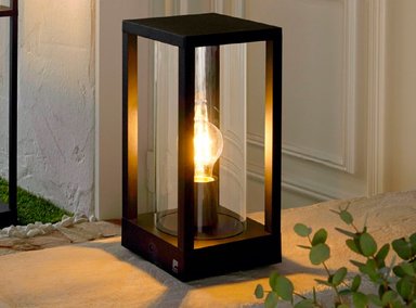 LAMPARA EGLO NEGRO DE PIE PARED CASCINETTA 1X40W - 3